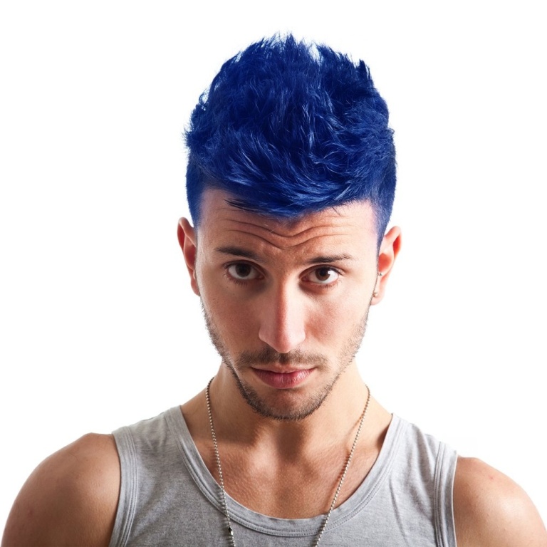 Black and Blue Hair Dye Men