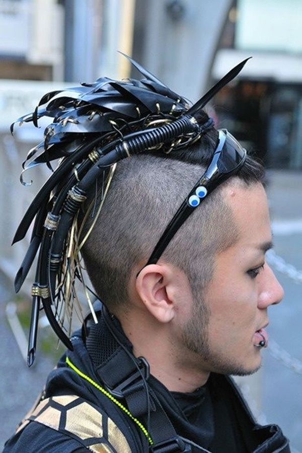 Cyber Punk Hair Men