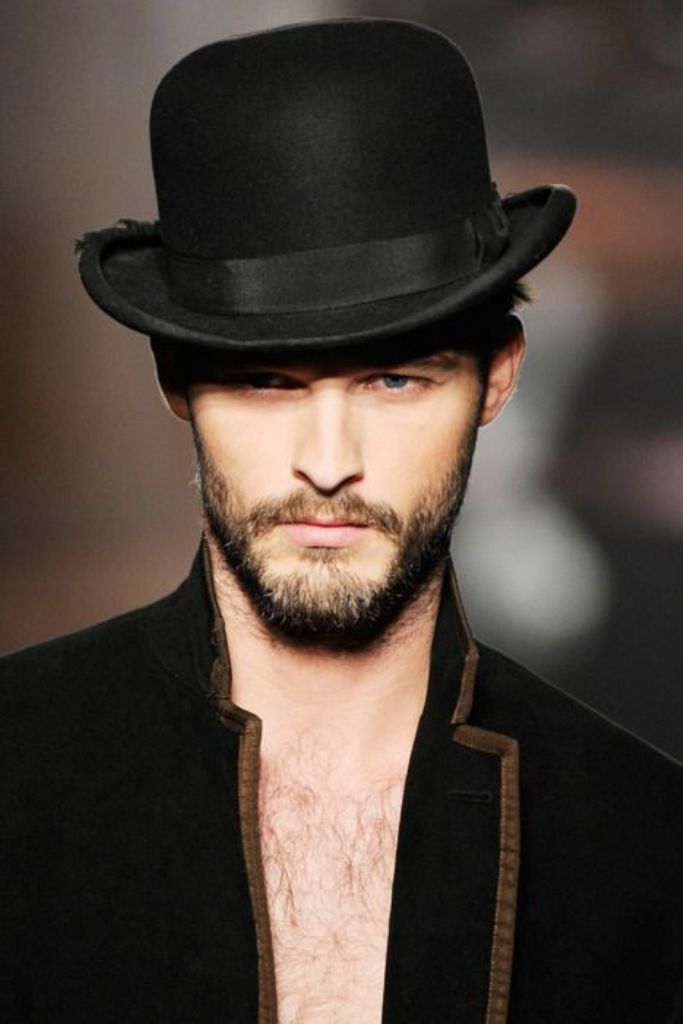 JPEG of Man Wearing a Hat with Beard
