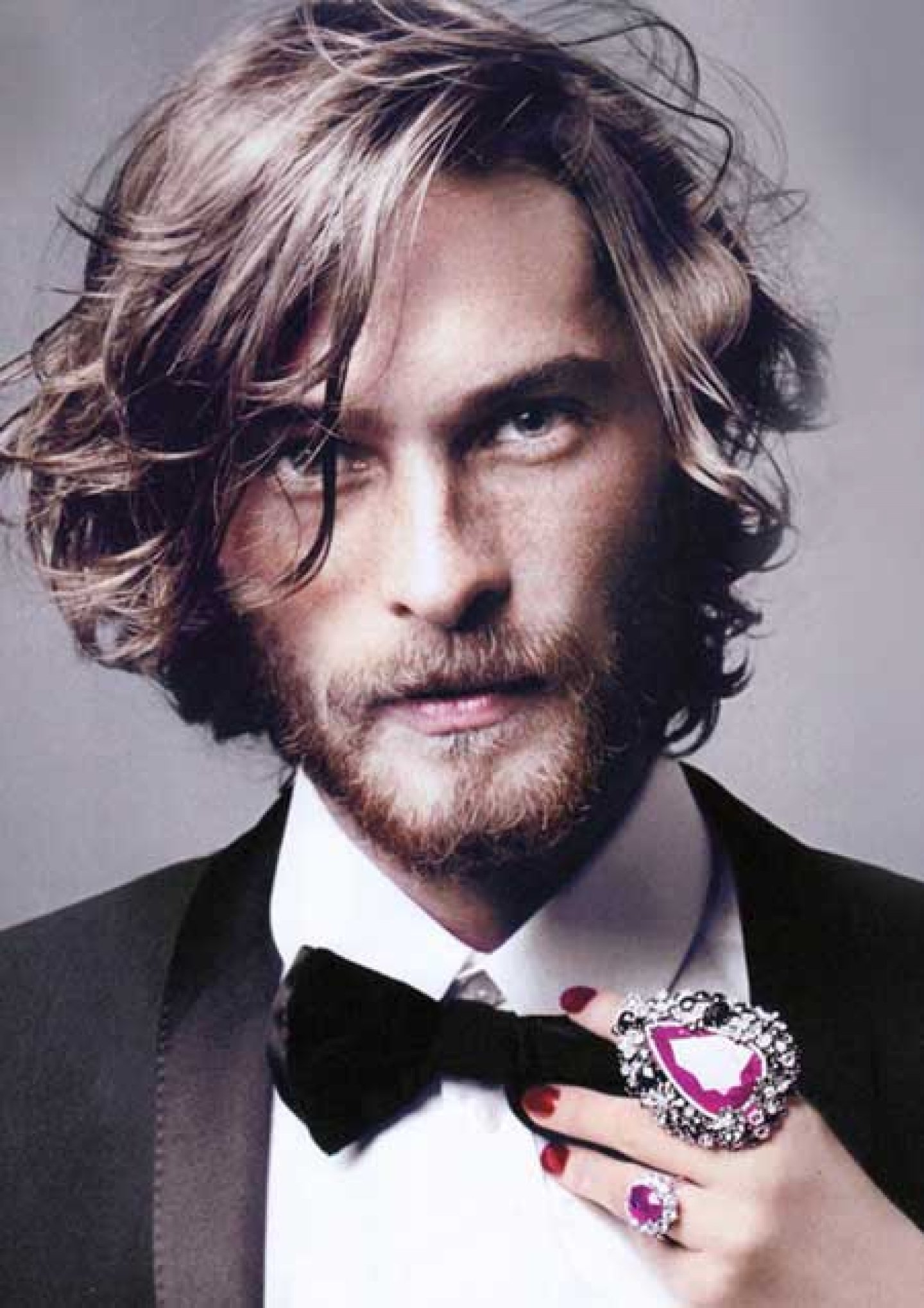 Curly Long Hair Mens Style Curly Hair Style