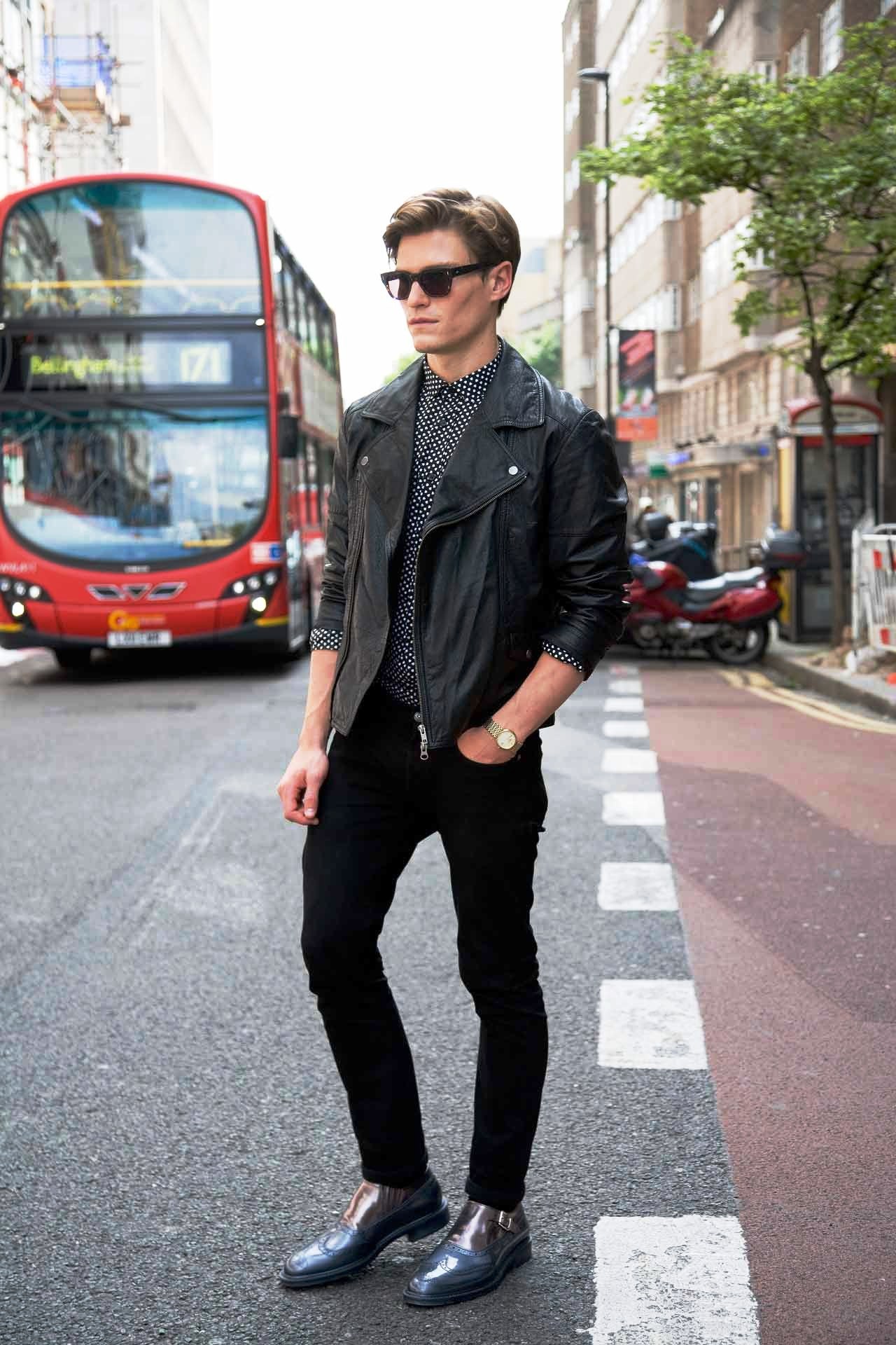 Man Leather Jacket Style