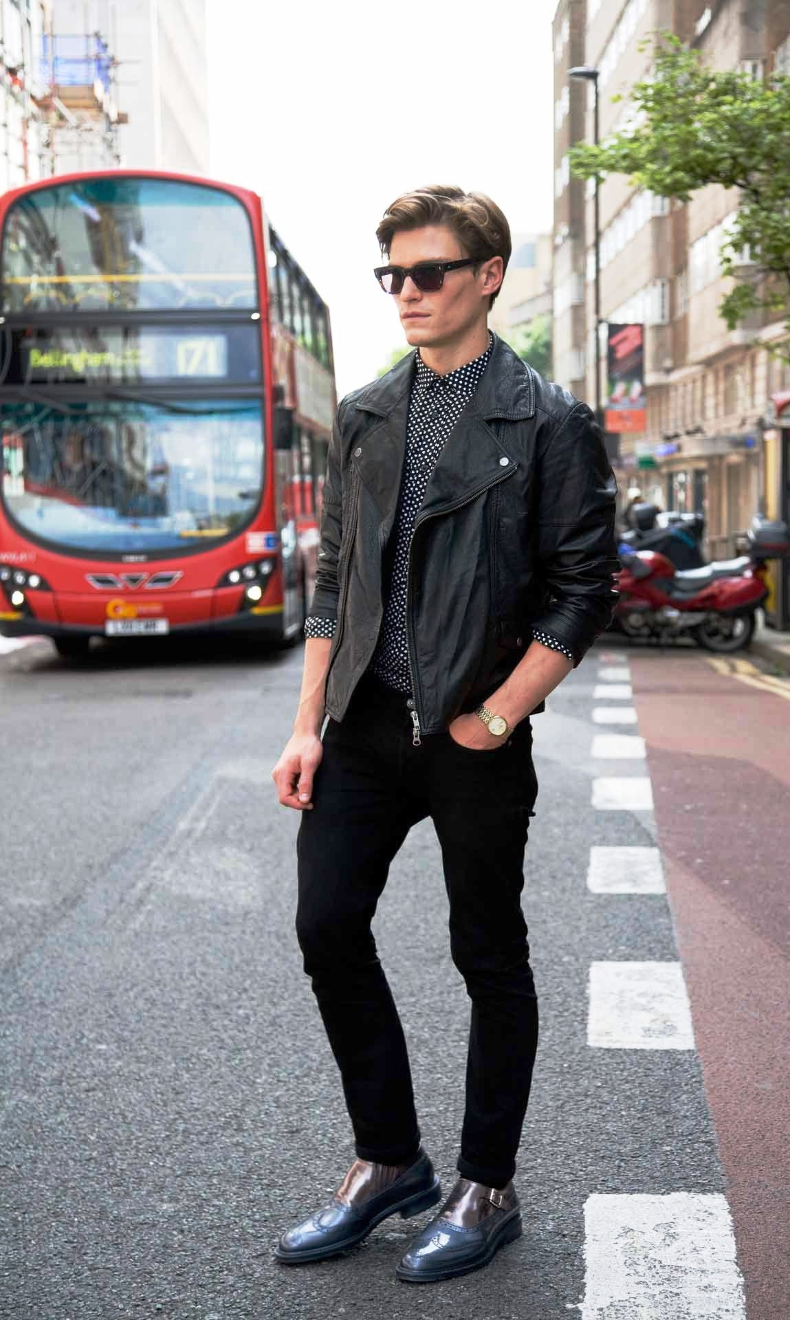 Man Leather Jacket Style