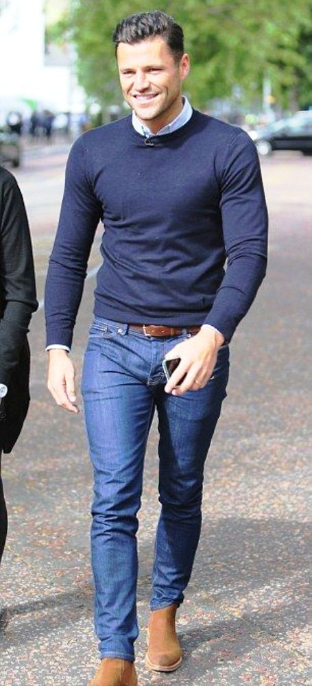 Mark Wright has a spring in his step at This Morning studios