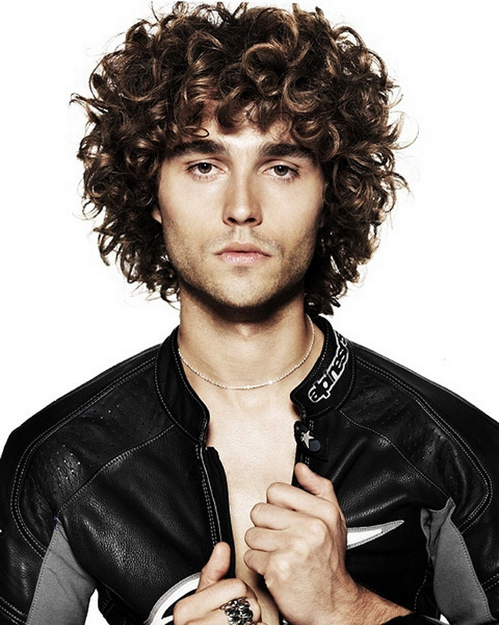Medium Hairstyles for Men with Curly Hair