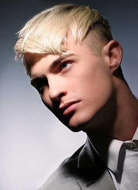 Men Shaved Sides Hairstyles with Bangs