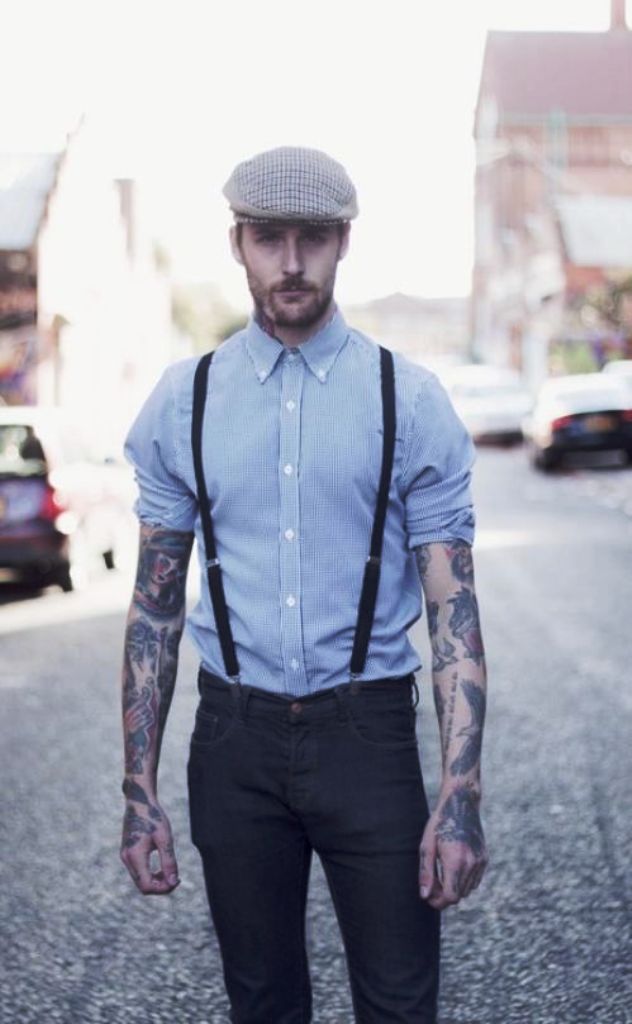 Men's Fashion with Suspenders