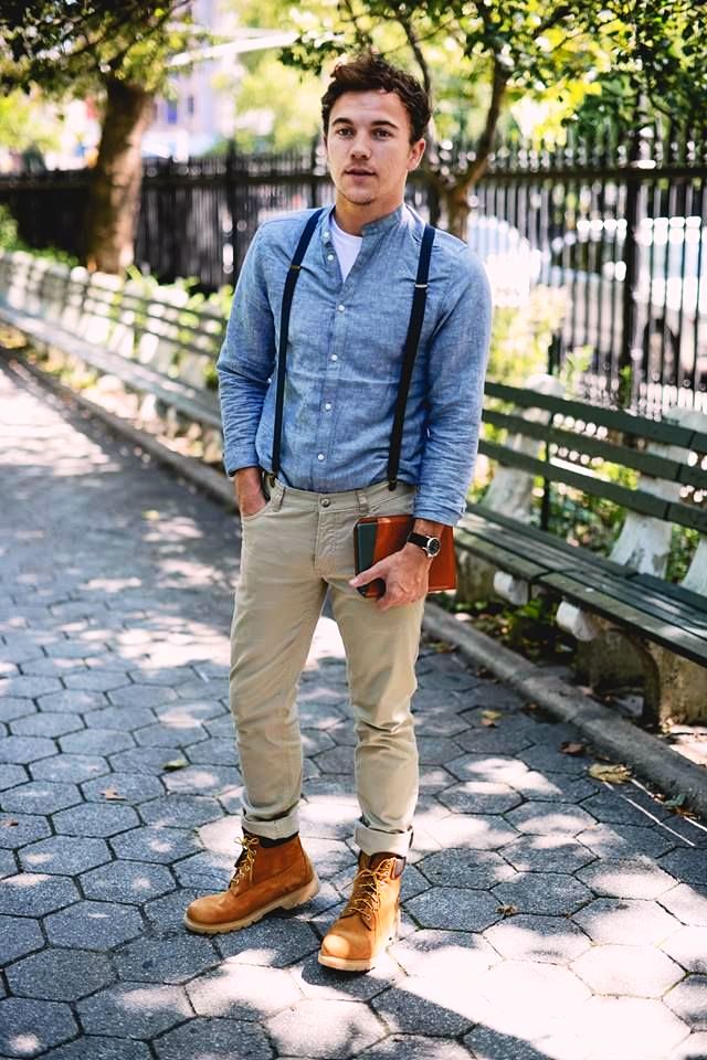 Men's Outfits with Timberland Boots