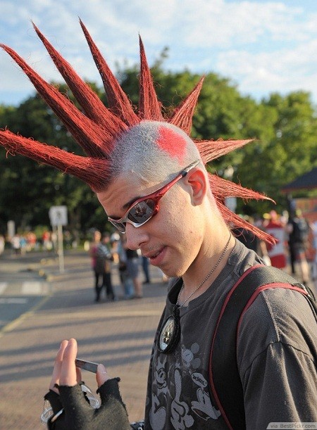 Punk Hairstyles Men Spike