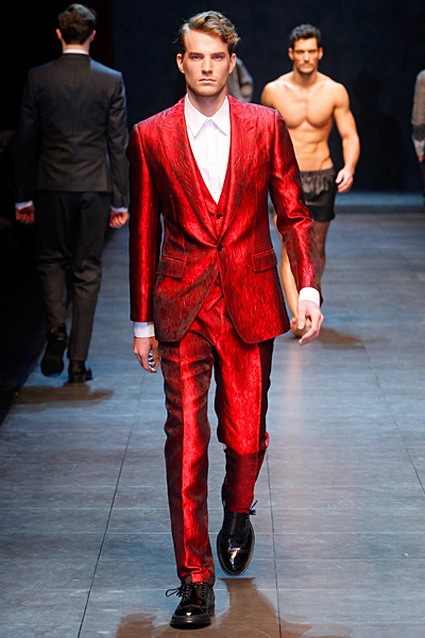 Red Dolce and Gabbana Suit
