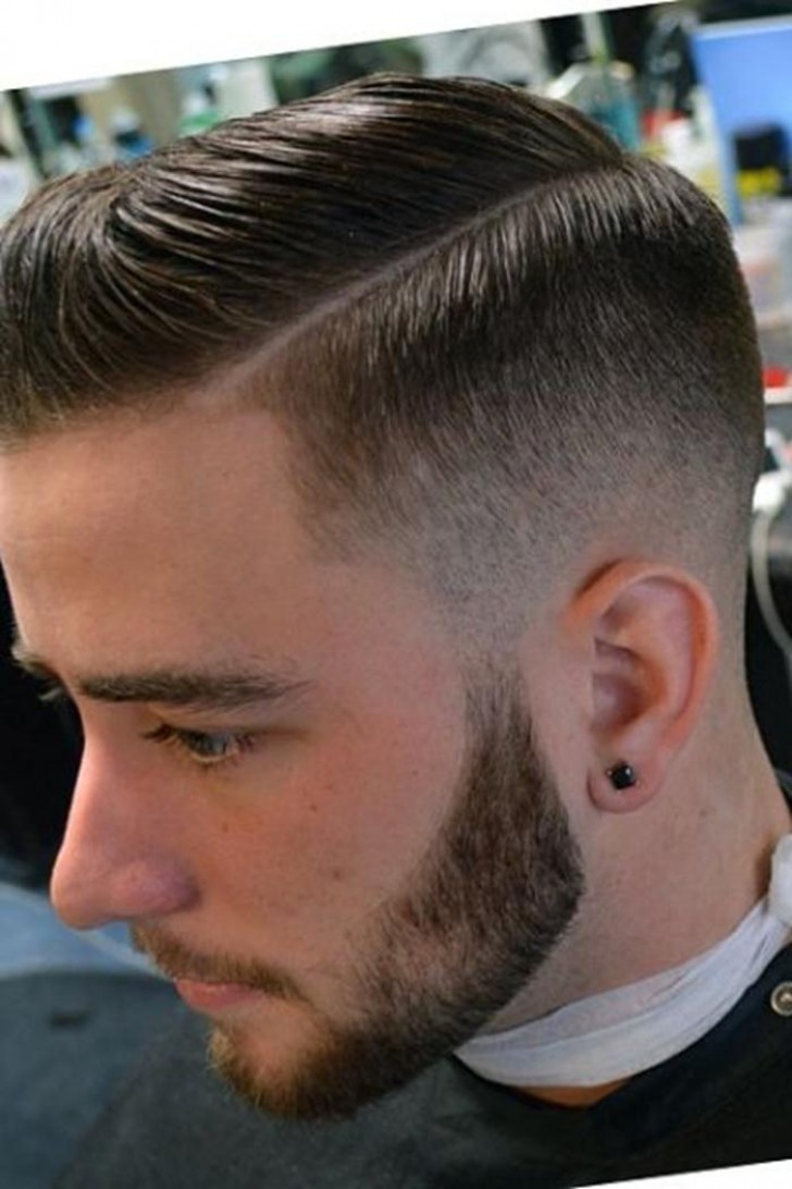Side Part with Fade Haircuts for Men