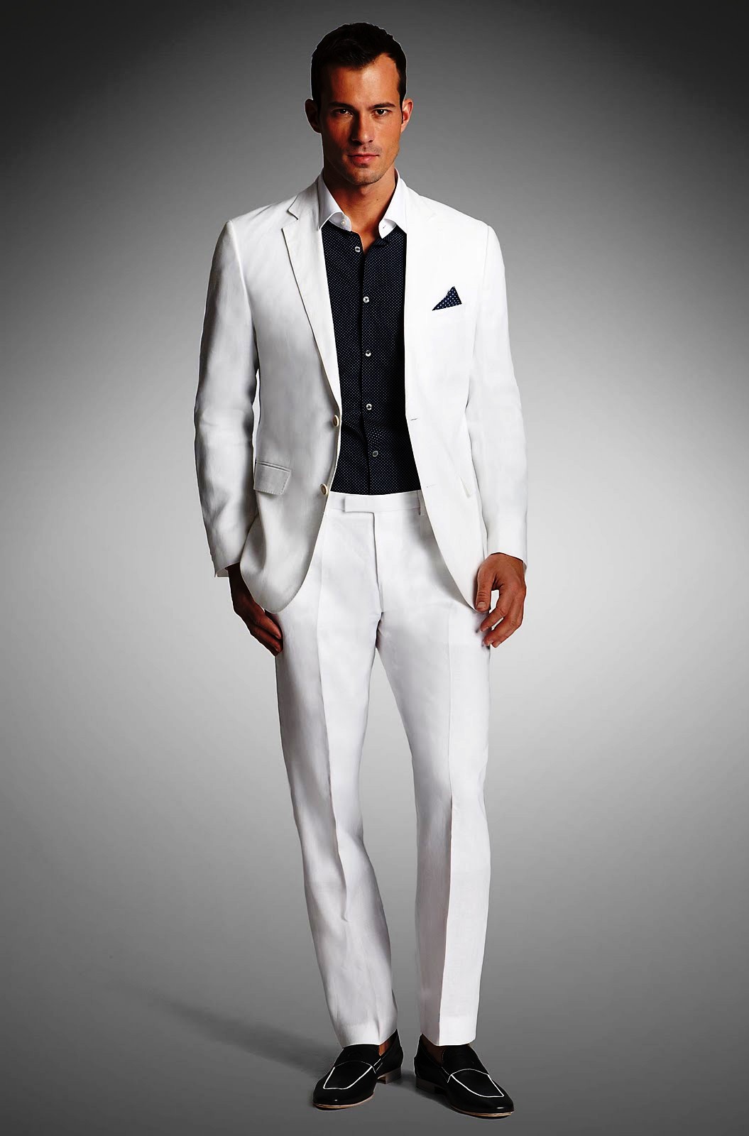 White Linen Suits for Men Fashion