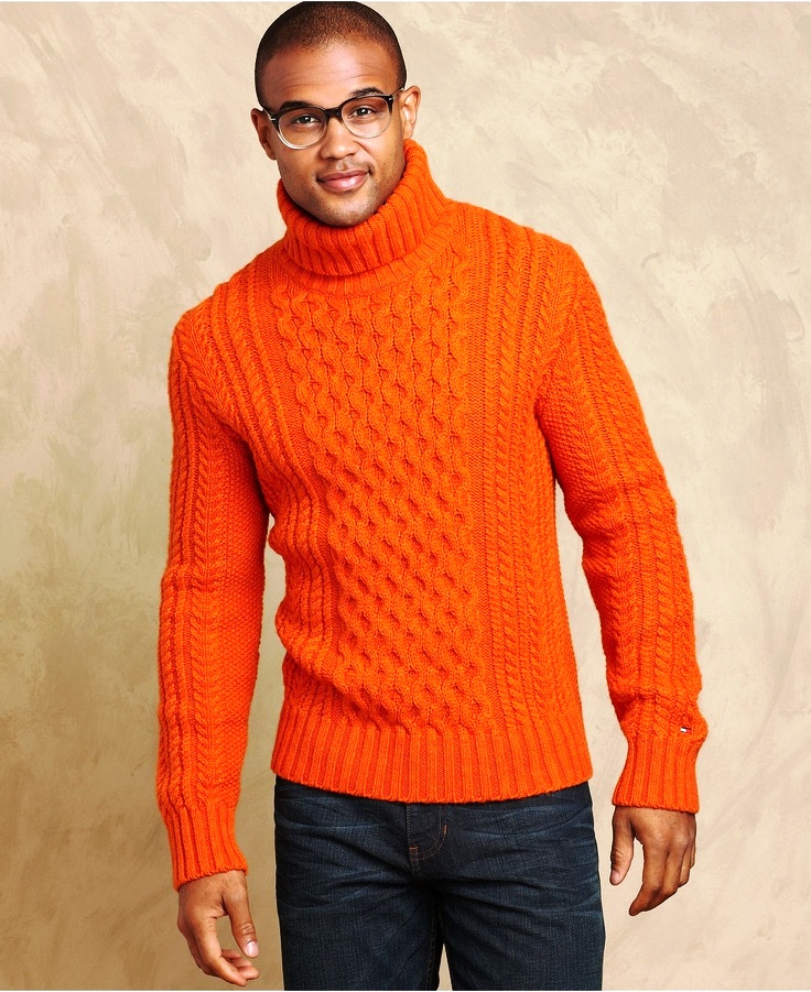 Winter Turtleneck Sweaters Men