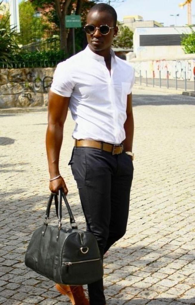 black mens work fashion