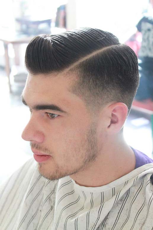 classic men's tapered haircut