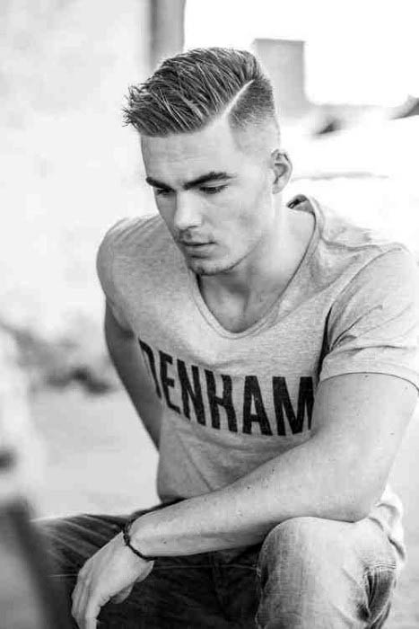  fade hairstyles for men hard part