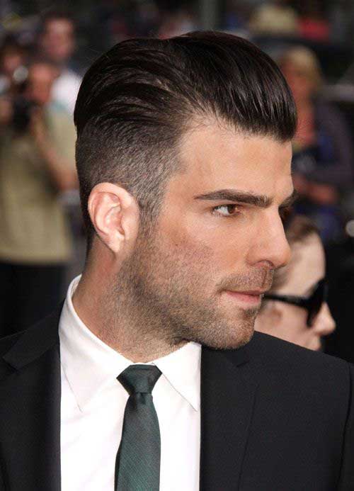 pompadour hairstyles for men shaved sides