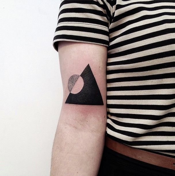  geometric tattoo triangle
