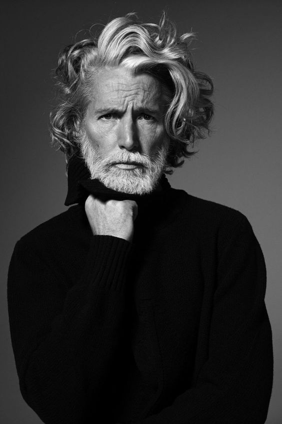  hairstyles for men with beards silver foxes