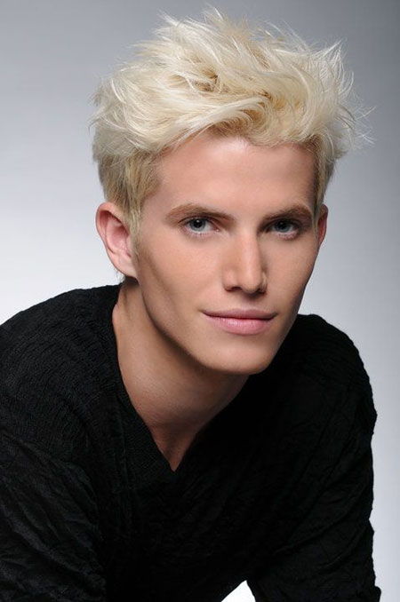 messy hairstyles for men blondes
