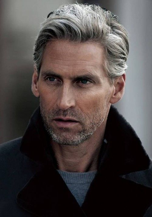  classy hairstyles for men grey hair