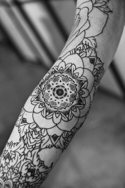  geometric tattoo forearm