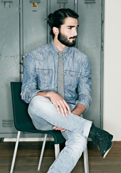  hairstyles for men with beards casual