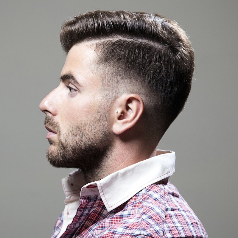  medium hairstyles for men shaved sides