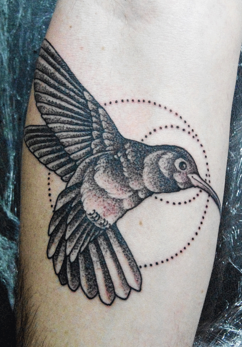 26 geometric tattoo bird
