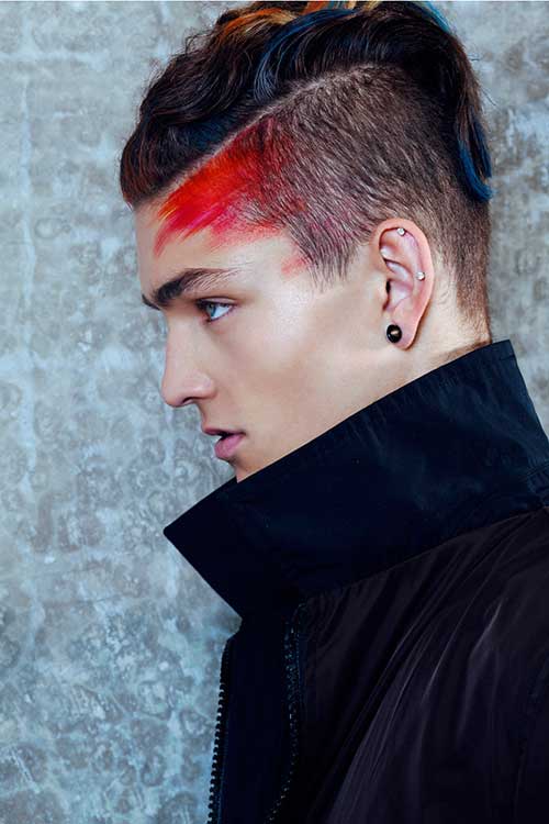  punk hairstyles for men colour