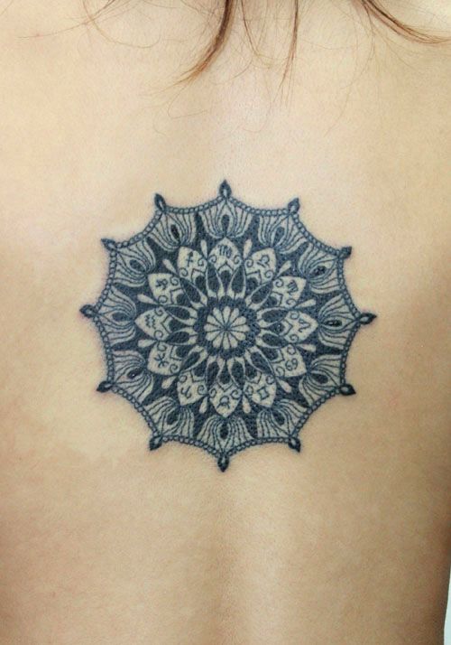  geometric tattoo sun