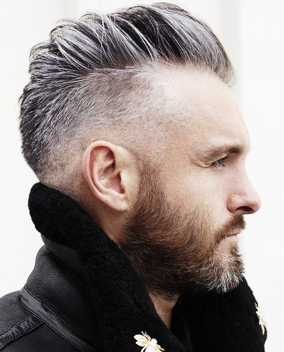  hairstyles for men with beards shaved sides