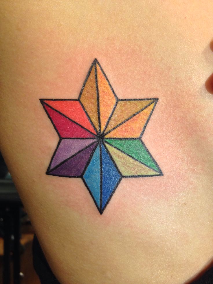  geometric tattoo star
