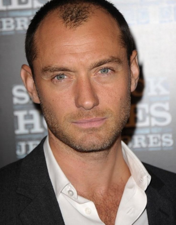 hairstyles for men with receding hairline jude law