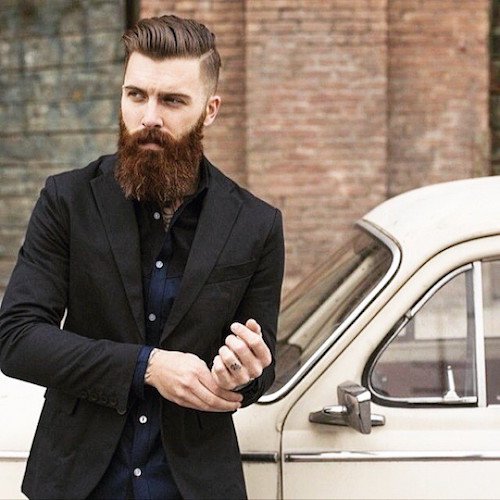  hairstyles for men with beards medium lengths