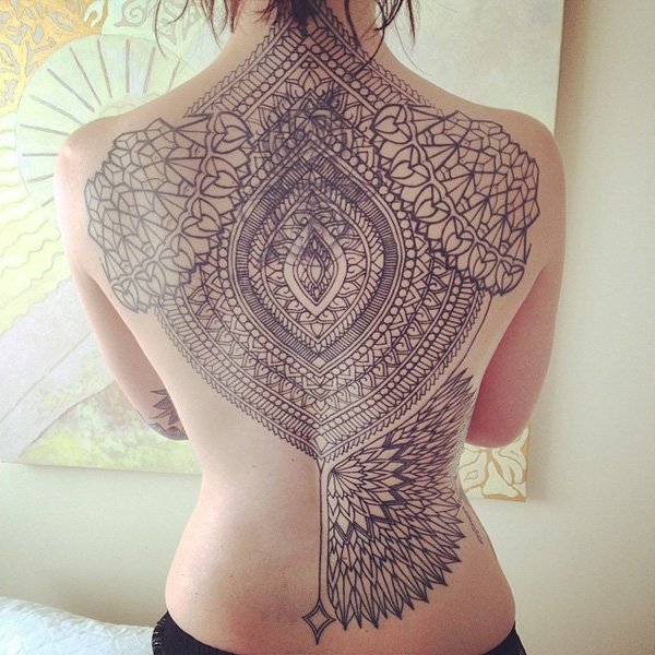 geometric tattoo pattern