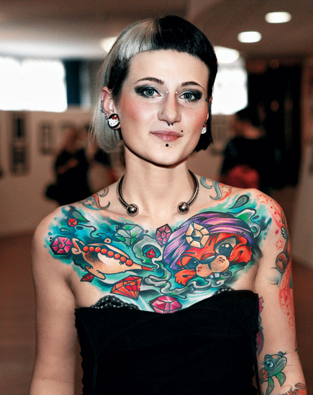  chest tattoos women