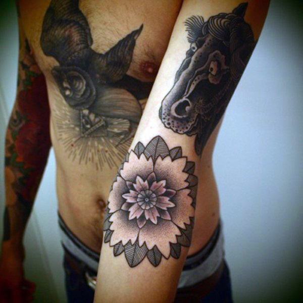  lotus flower tattoo men