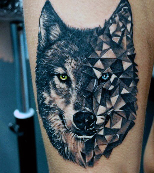  wolf tattoo men