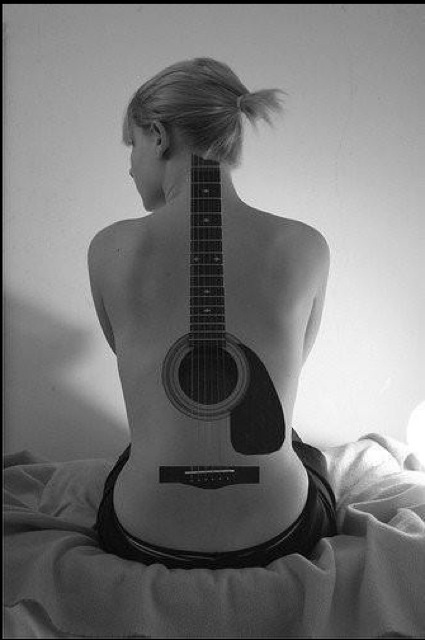 music tattoos guitar