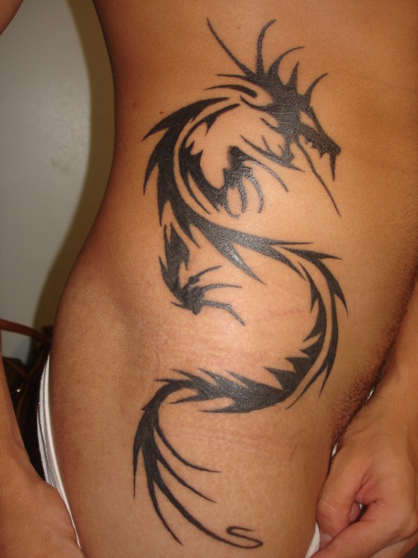  tribal dragon tattoo