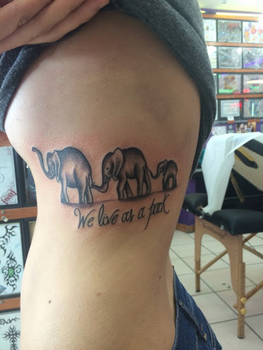 elephant tattoo family