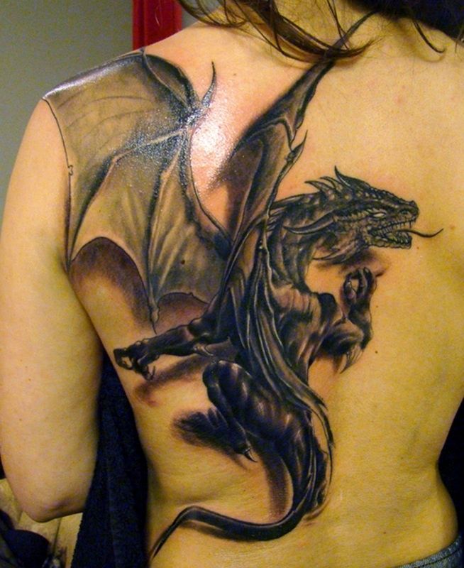  fantasy dragon tattoo