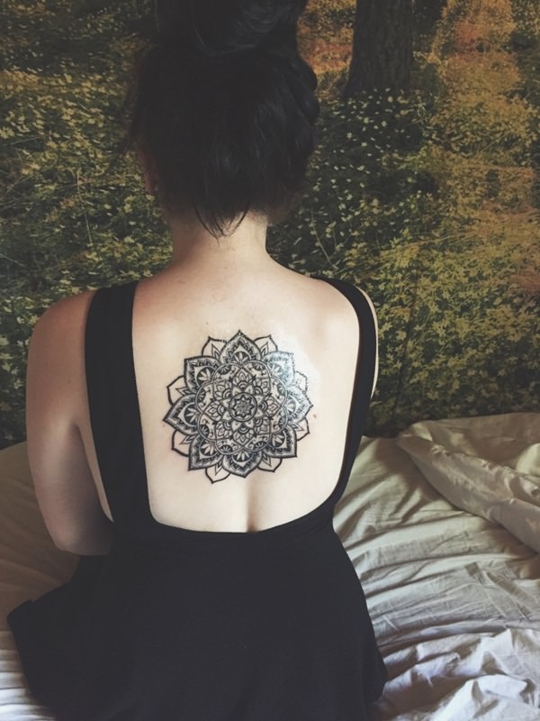  mandala tattoo back