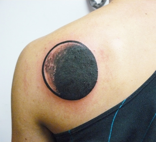  realistic moon tattoo