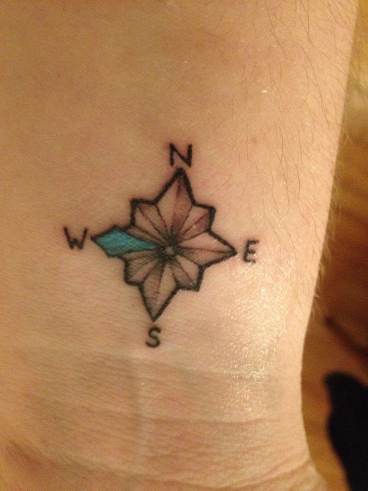  small compass tattoo