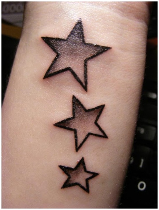 star wrist tattoos