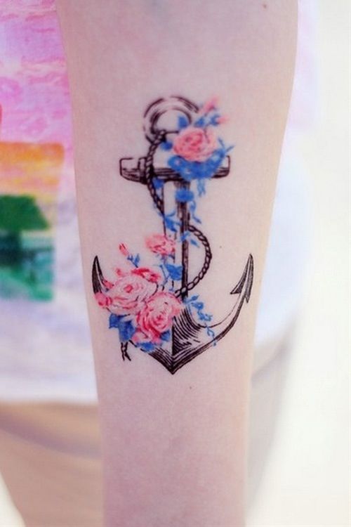  watercolor anchor tattoos