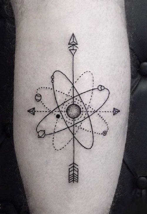  arrow compass tattoo