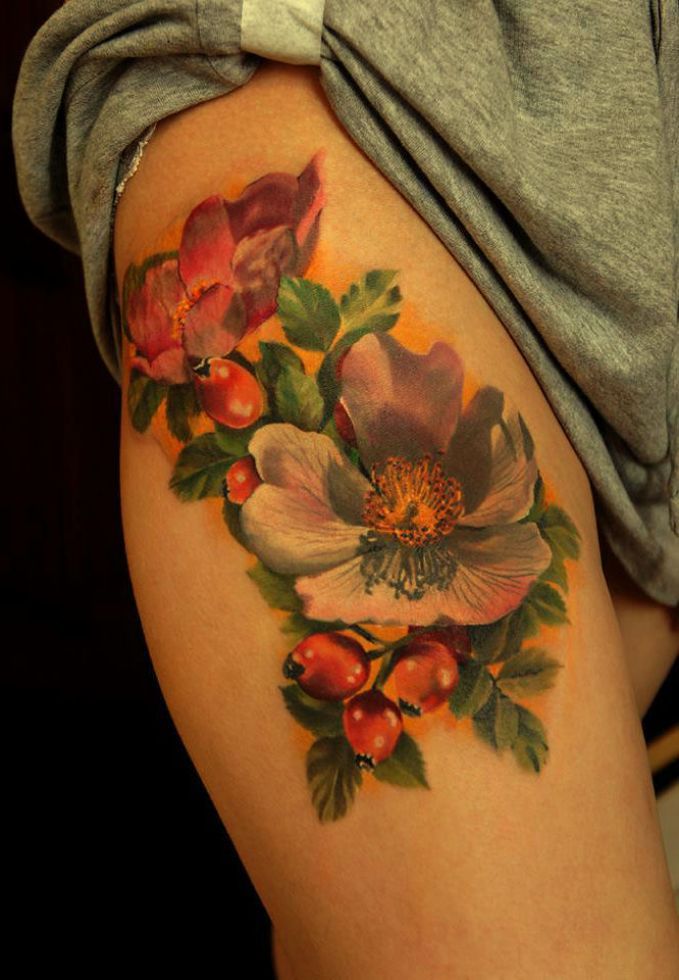  wild flower tattoos
