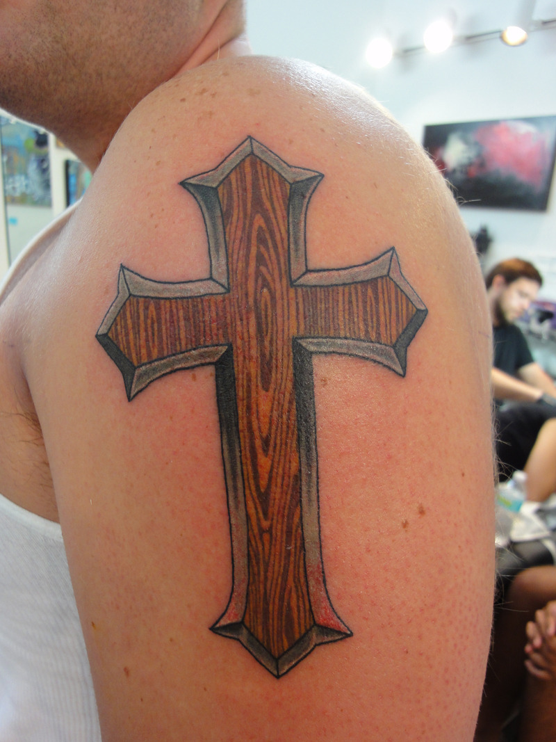  wooden cross tattoos
